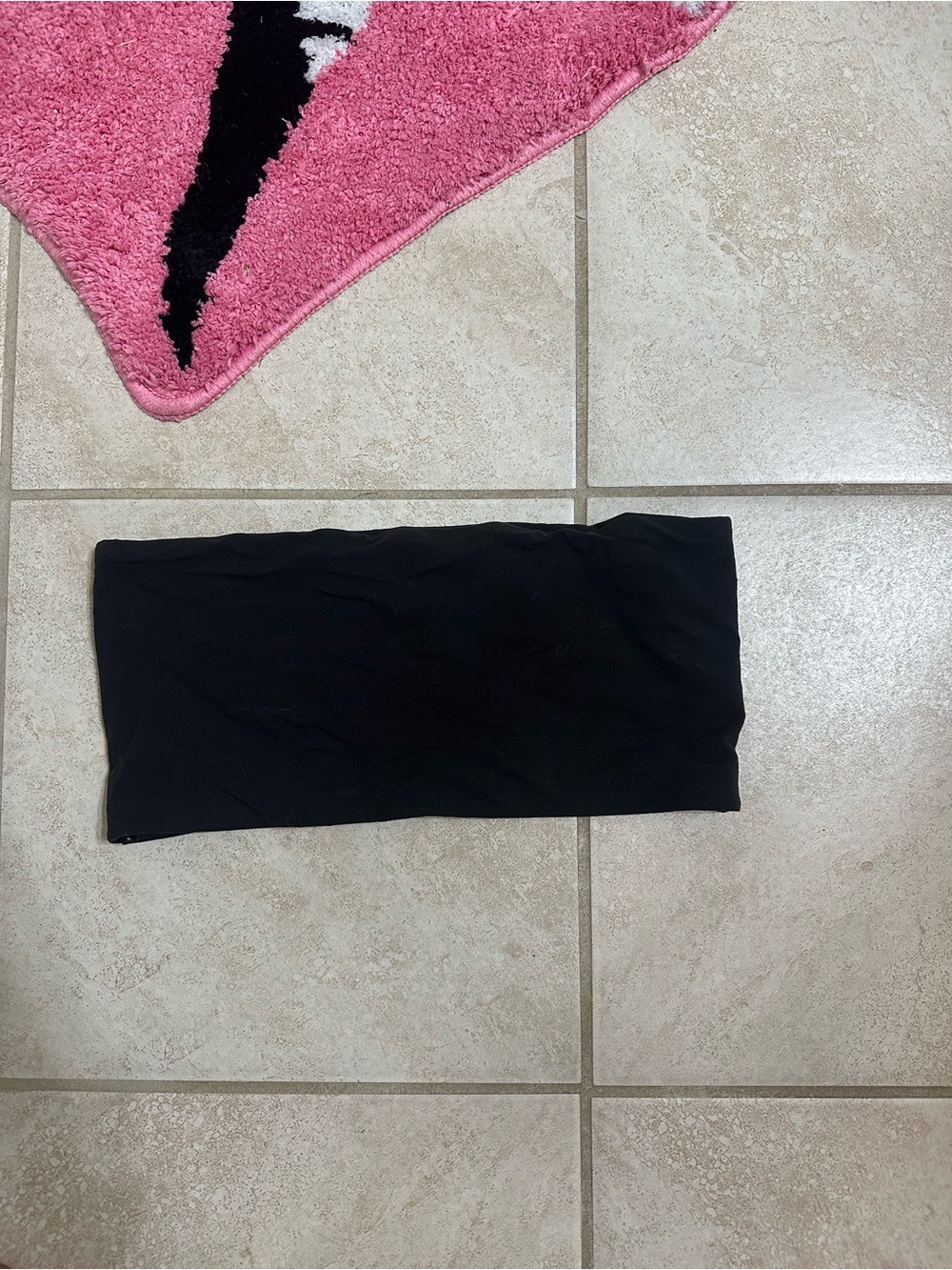 Skims Black Stretch Tube Top